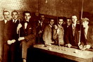 Jugadores de billar en el Café Hadik, ańos 1910