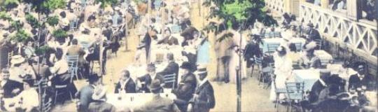 Restaurante en Hüvösvölgy en 1911