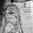 El mapa de la isla esbozado por Arany poco antes de su muerte